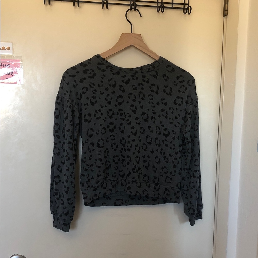 GAP Kids Gray Patterned Sweatshirt